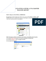 Crear Una Plantilla HTML o Css A Una Master Page