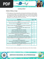 Evidence Making a Change