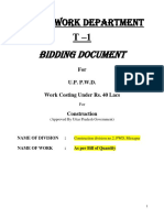 Public Work Department: Bidding Document