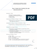 Ementa Curso de Inspeção de Solda PDF