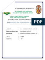 Evaluación de Cuatro Atrayentes Alimenticios para El Control de La Mosca de La Fruta en El Distrito de Santa Ana