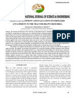 Design, Development and Evaluation of Fertilizer Attachment To The Tractor Drawn Seed Drill