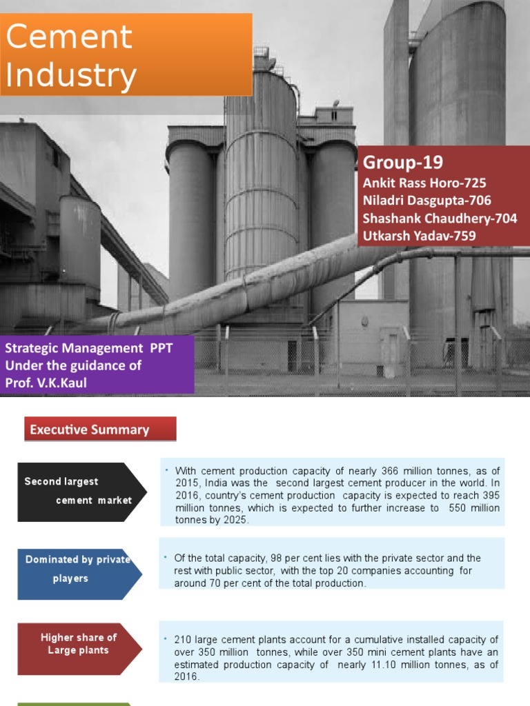 Overview of India's Cement Industry | PDF | Cement | Warehouse