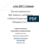 New California Criminal Laws For 2017