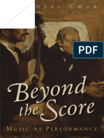 Nicholas Cook-Beyond The Score - Music As Performance-Oxford University Press (2014)