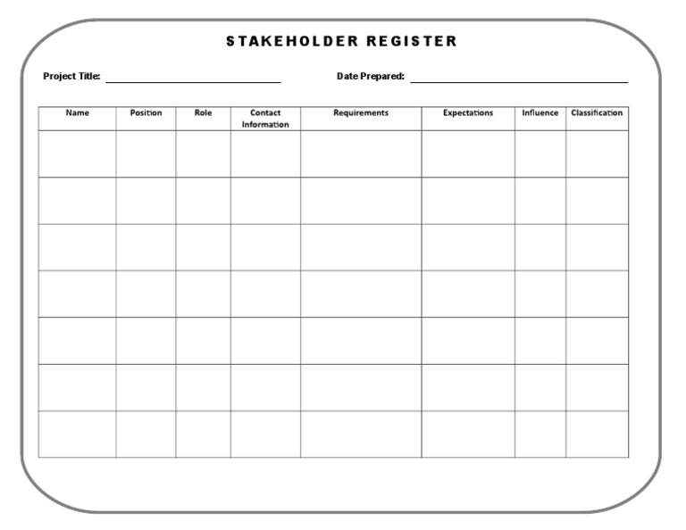 2.3 Stakeholder Register | PDF