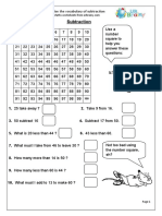 Revise the Vocabulary of Subtraction