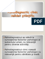 Psihodiagnostic Si Evaluare Clinica Validate Stiintific