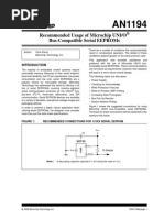 Recommended Usage of Microchip Uni/O Bus-Compatible Serial Eeproms