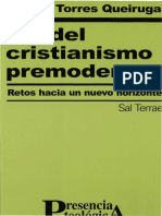 QUEIRUGA Torres Andres (2000) Fin del Cristianismo Premoderno. Retos hacia un nuevo horizonte.pdf