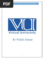 CS603SoftwareArchitectureandDesignHandoutsByWahabAhmad