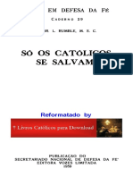 Pe DR L Rumble (M.S.C) - Só Os Católicos Se Salvam¿ - Edição de 1959 - 32 Págs