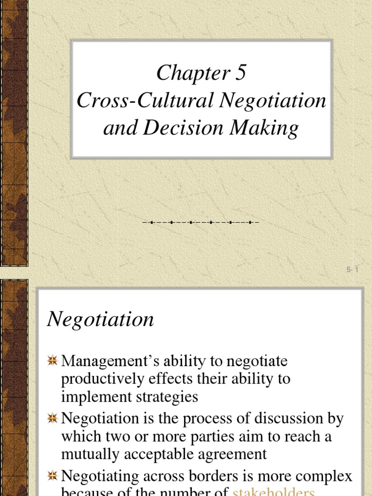 Cross-Cultural Negotiation Strategies | PDF | Negotiation | Persuasion