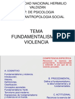 Fundamentalismo y violencia: causas y expresiones