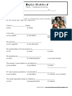 Family-Vocabulary Exercises PDF