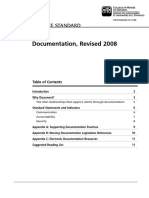 Documentation, Revised 2008: Practice Standard