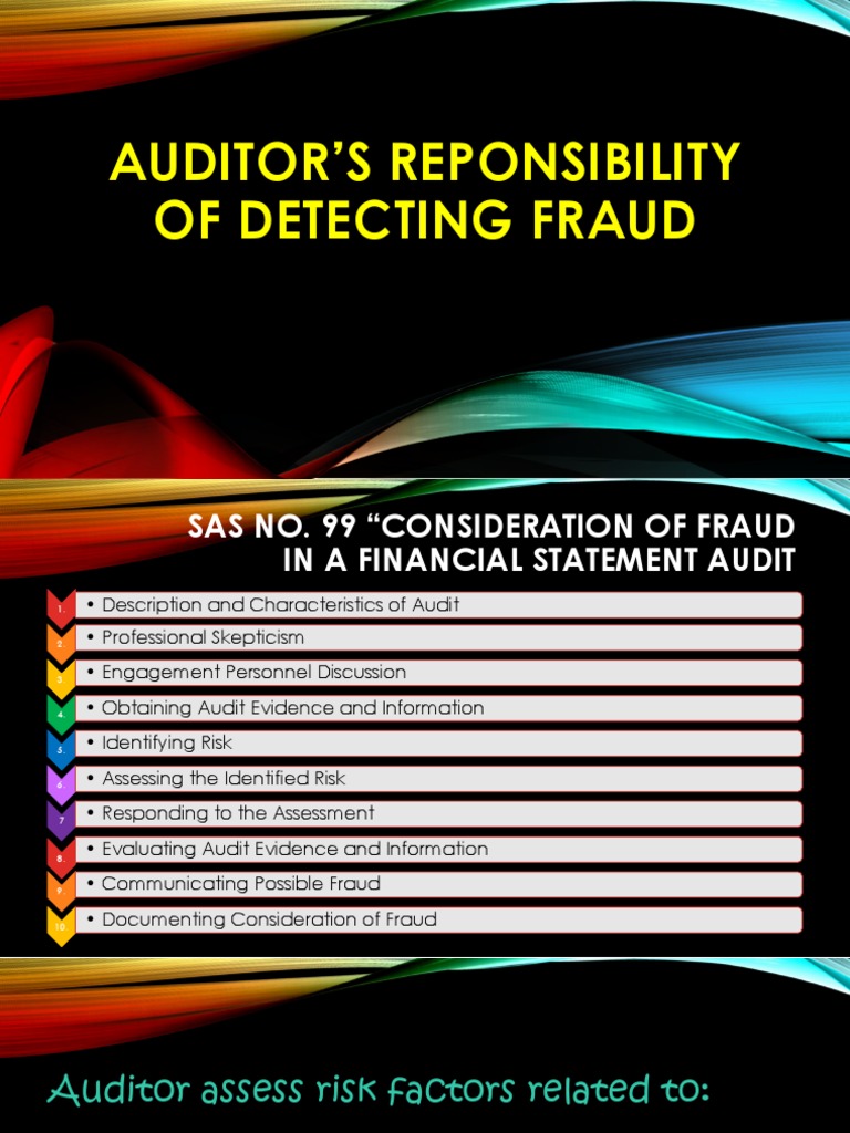 Auditor's Role in Fraud Detection | PDF | Financial Audit | Audit