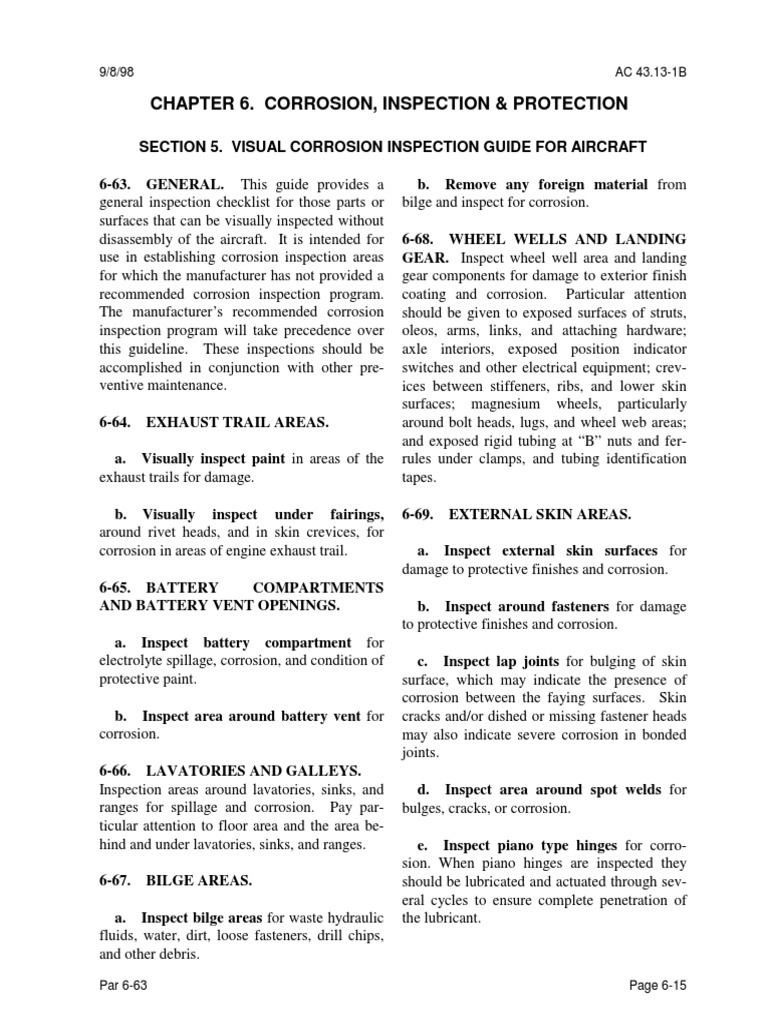Section 5. Visual Corrosion Inspection Guide For Aircraft | Download ...