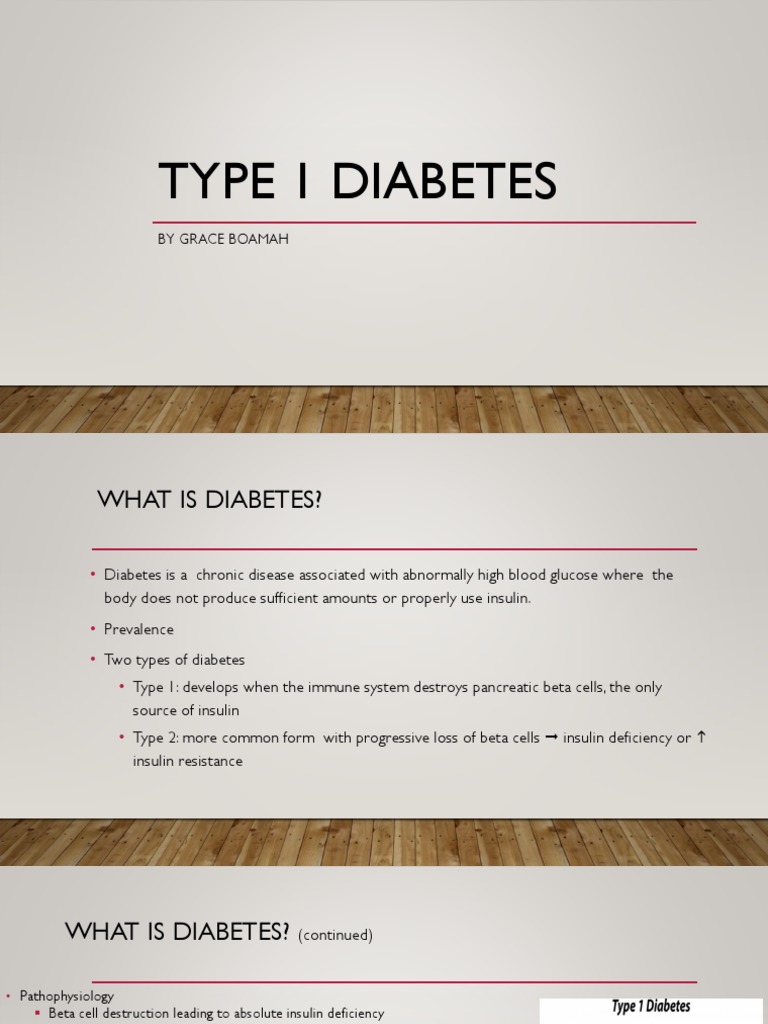 Understanding Type 1 Diabetes Management | PDF | Diabetes Mellitus Type ...