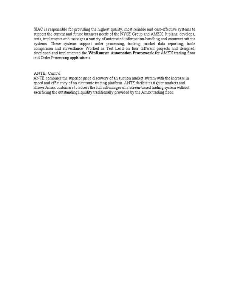 SIAC Systems for NYSE & AMEX Trading | PDF