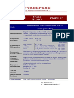 Ficha Tecnica Del Alcohol Etilico Rectificado de 96º G.L.