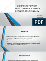 Composite Powder Metallurgy Processes & Evaluation Using Cu-W