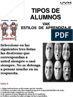 Tipos de Alumnos Estilos de Aprendizaje