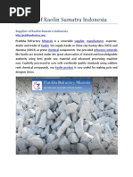 Download Supplier of Kaolin Sumatra Indonesia by PratibhaR SN358950744 doc pdf
