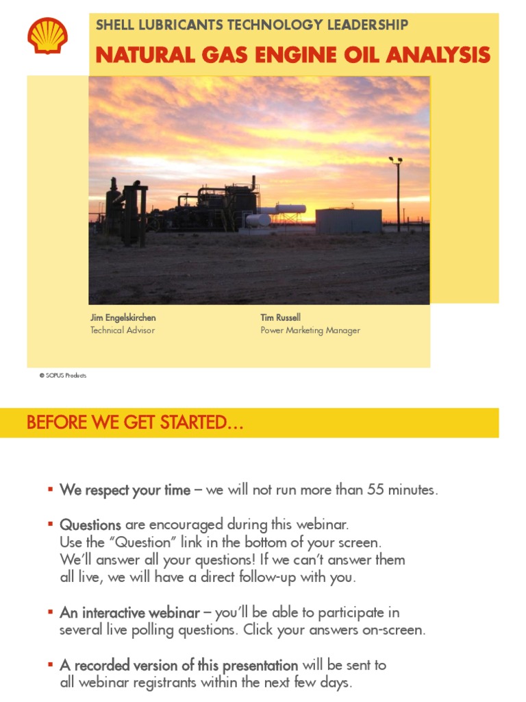 Gas Engine Oil Analysis Webinar - Slide Handouts2 | PDF | Internal ...