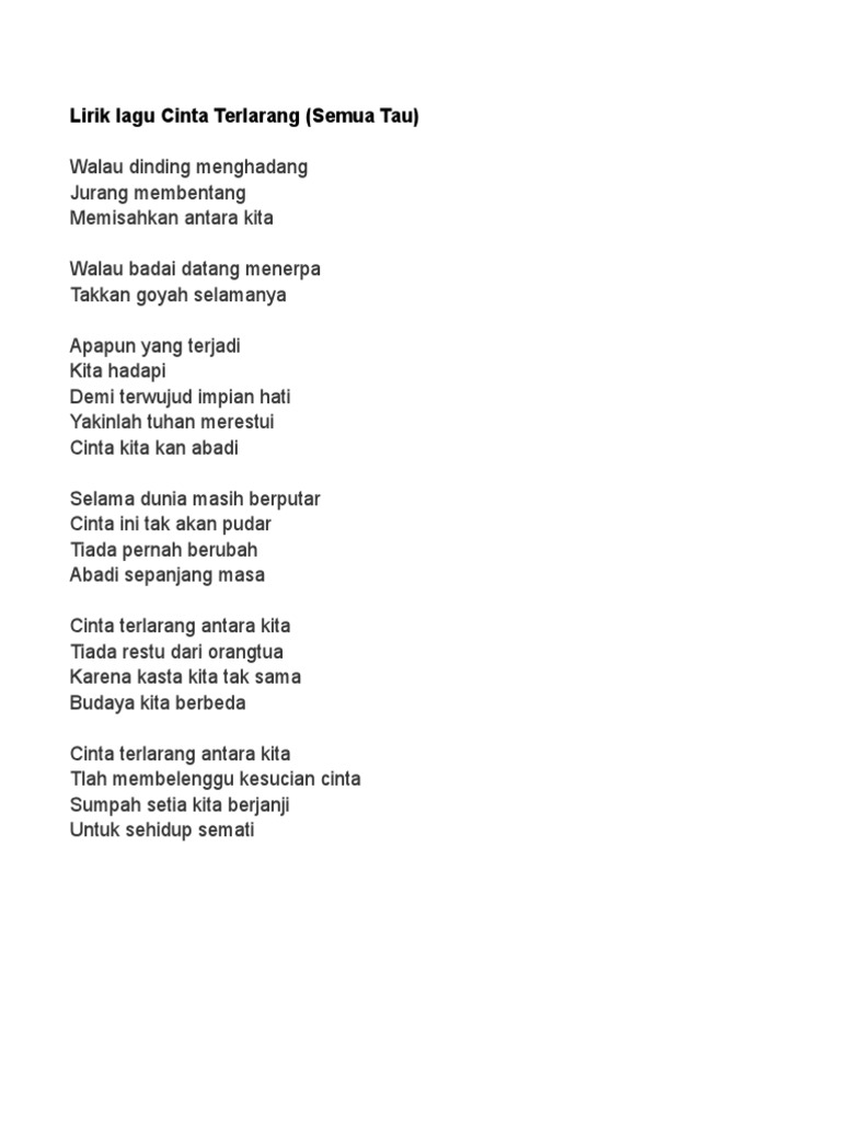 Lirik Lagu Pdf