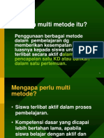 Multi Metode Pembelajaran Yang Berpusat Pada Siswa