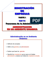 Administracion Parte Uno Cap 01 Panorama 2015-1