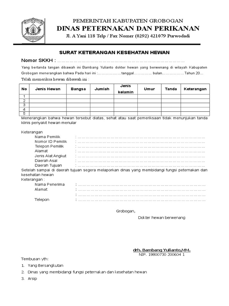 Kop Surat Dinas Grobogan