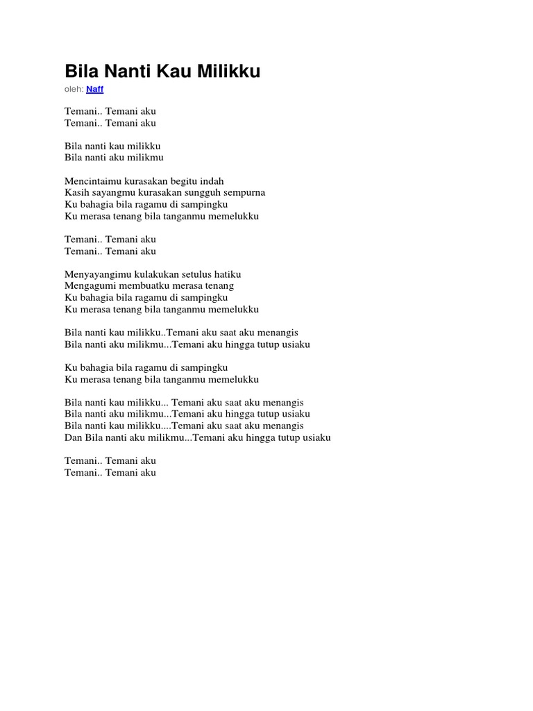 Bila Nanti Kau Milikku Leisure Entertainment General