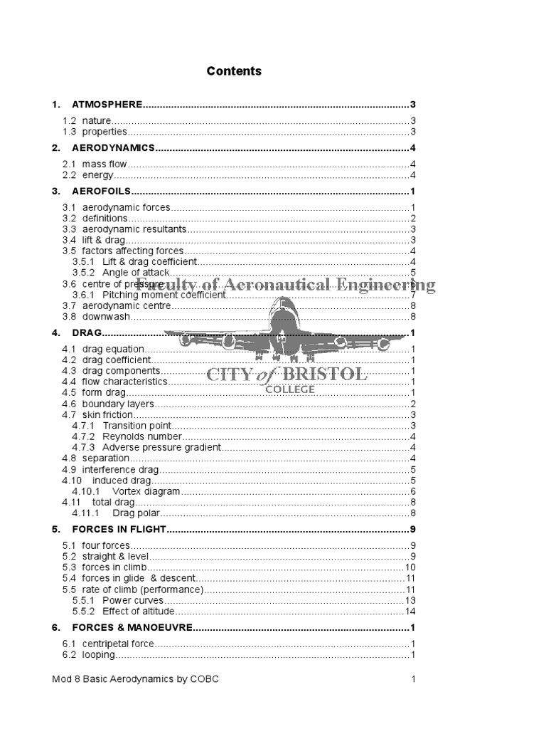 Module 8 - Basic Aerodynamics | PDF | Airfoil | Stall (Fluid Mechanics)