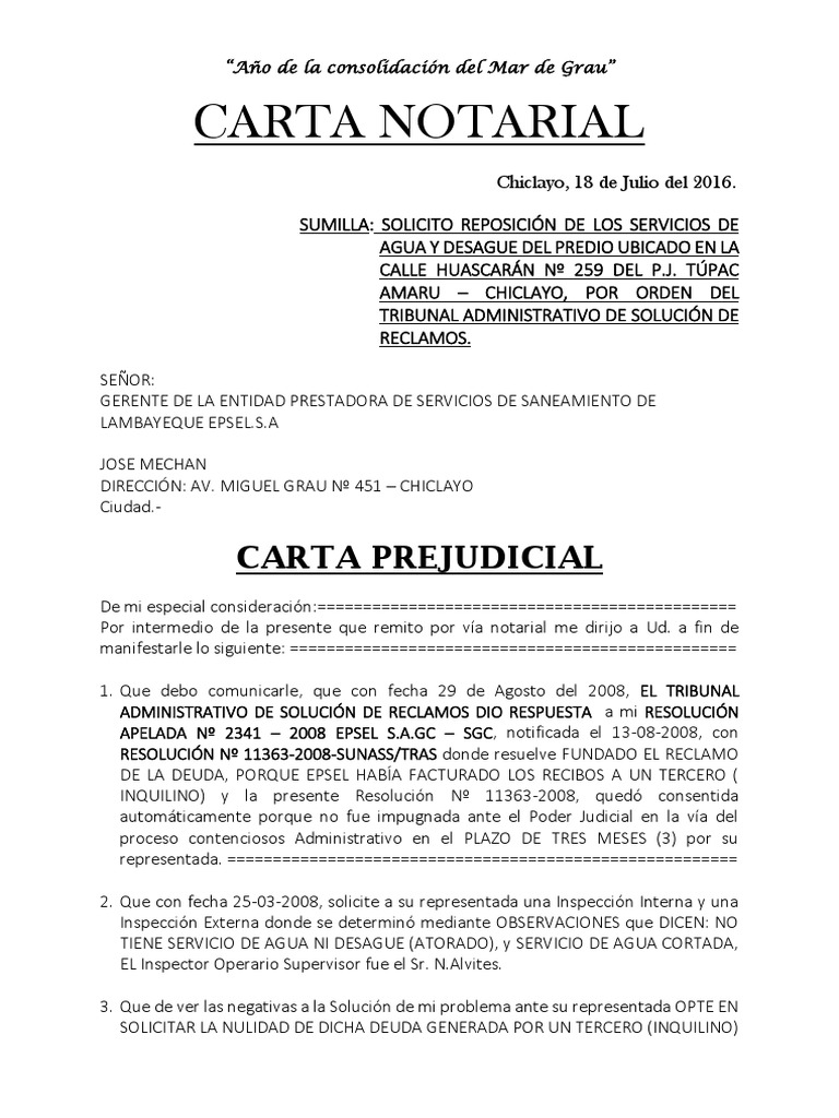 Carta ¡notarial