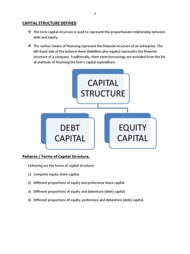 Understanding Capital Structure Dynamics | PDF | Capital Structure ...