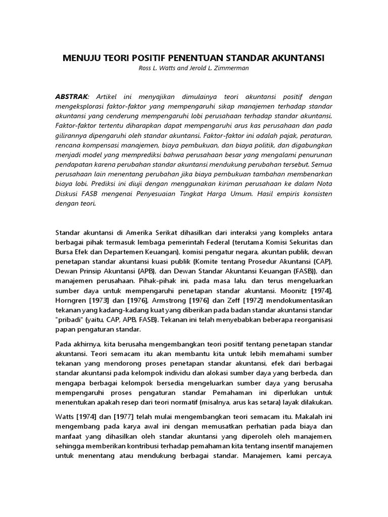 Jurnal Ilmiah Teori Akuntansi Ind Pdf