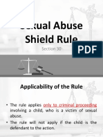 Sexual Abuse Shield Rule Summary