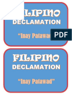 Deklamasyon Sa Filipino
