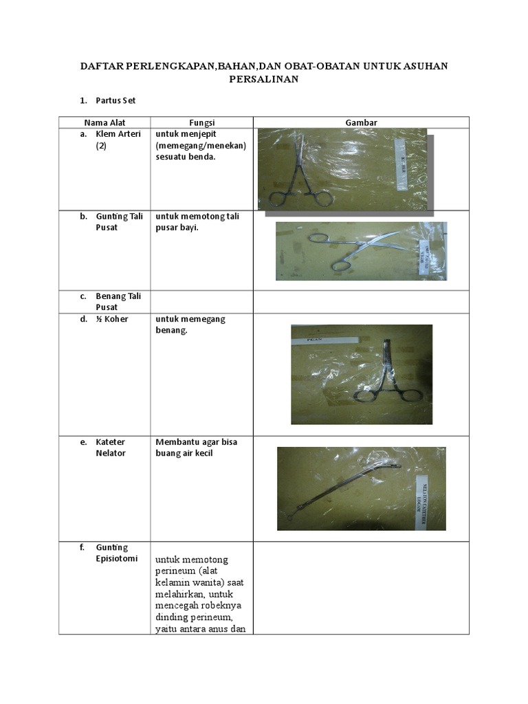 alat dan bahan persalinan askeb ii docx alat dan bahan persalinan askeb ii docx