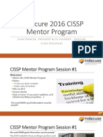 CISSP Mentor Program 2016 Session #1