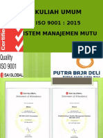 Presentation ISO 9001-2015