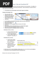 Download Embedding YouTube Vimeo Video Into a PowerPoint 2007 by Coffeeking SN35897097 doc pdf