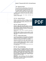 Course Outlines For BS Statistics 7 Semester (2013-2017) - by Amir Hussain