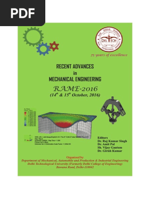 Recent Advances In Mechanical Engineering Rame 16 Composite Material Chemical Product Engineering