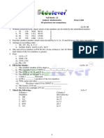 Mathematics questions on divisibility, ordering, operations and place value