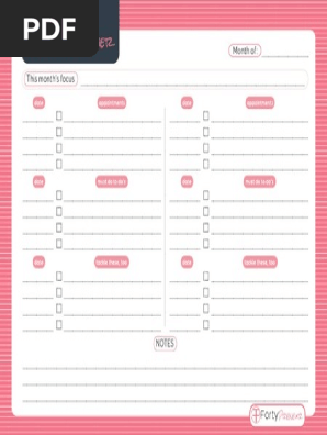Monthly Planner