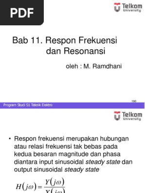 11 Respon Frekuensi Dan Resonansi