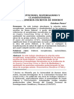 Escepticismo, Materialismo y Clandestinidad. Los Primeros Escritos de Diderot. Esteban Ponce